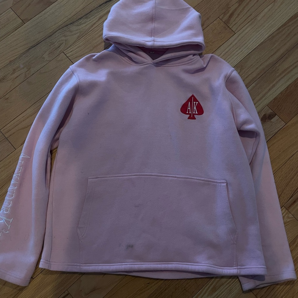 Light Pink Hoodie with Design XL
